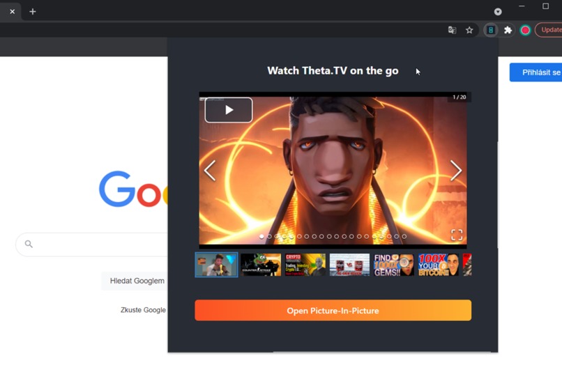 Picture-In-Picture Theta Player – screenshot 3