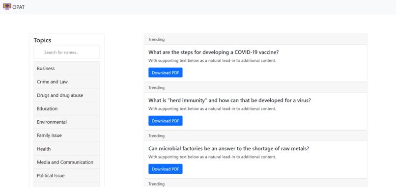 OPAT - One Platform For All Teachers – screenshot 3