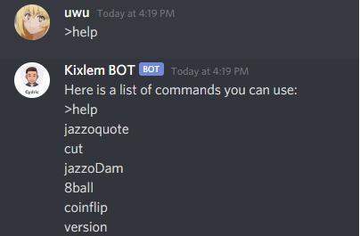 Kixlem Bot – screenshot 3