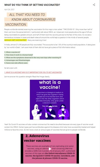 Fear Concerns on COVID-19 Vaccination – screenshot 1