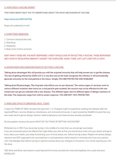 Fear Concerns on COVID-19 Vaccination – screenshot 3