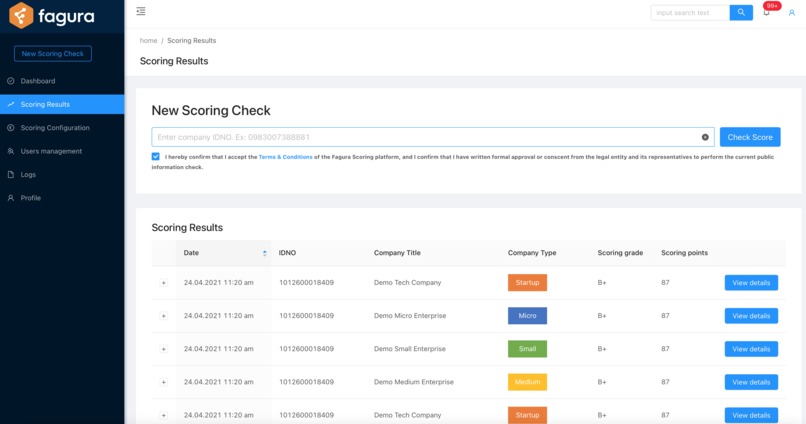 Scoring4Business – screenshot 4