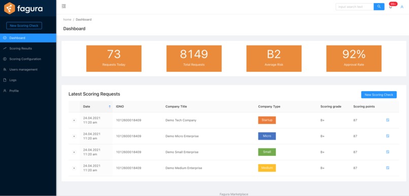 Scoring4Business – screenshot 3