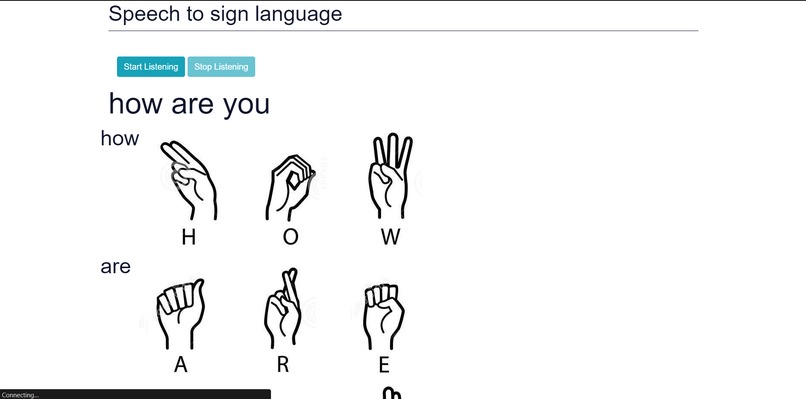 Speech to sign – screenshot 1