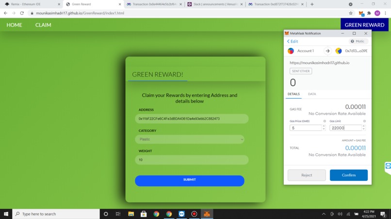 GREEN REWARD – screenshot 3