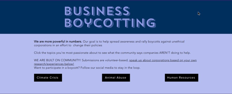 Business Boycotting – screenshot 1
