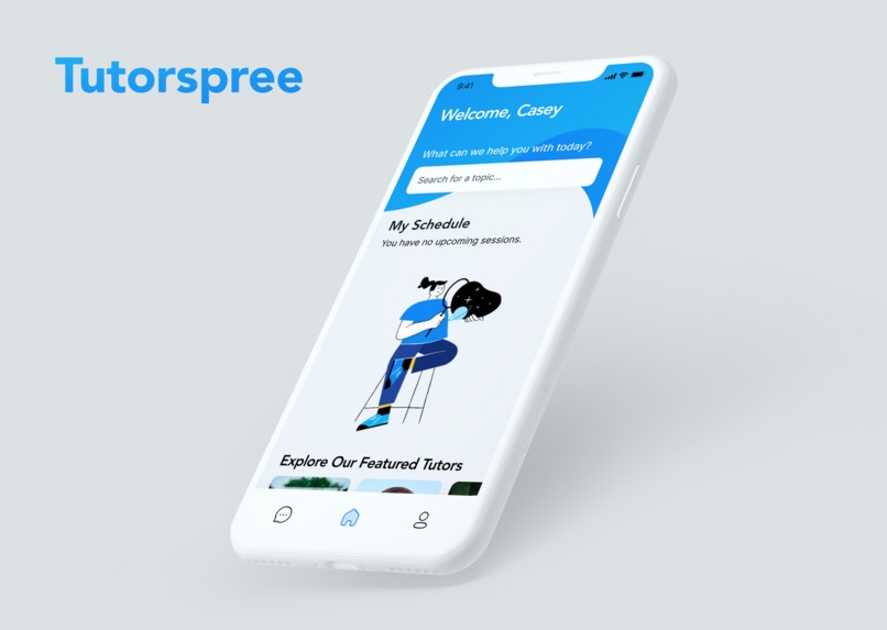 Tutorspree redesign – screenshot 1