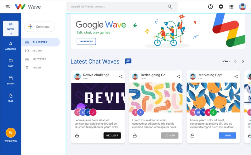 Google Wave – screenshot 1
