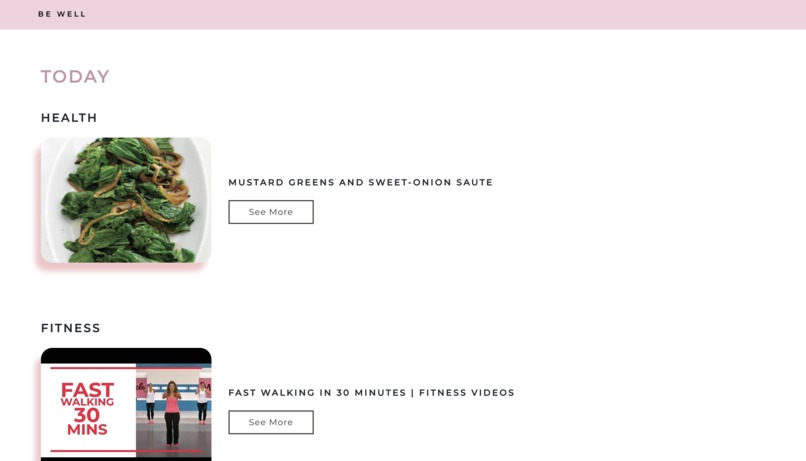 Be Well – screenshot 4