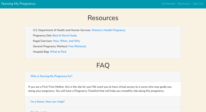 Nursing my Pregnancy – screenshot 2