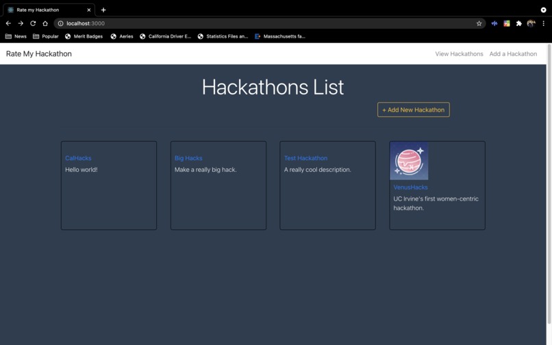 Rate My Hackathon – screenshot 6