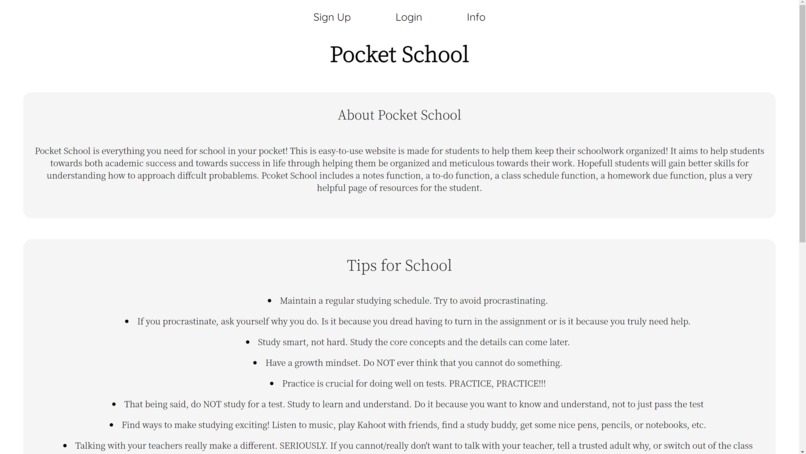 Pocket School – screenshot 2