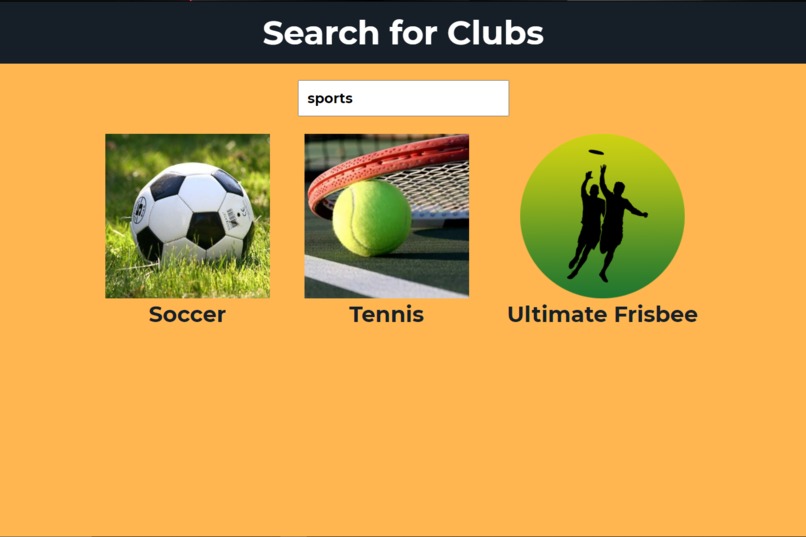 Club Finder System  – screenshot 5