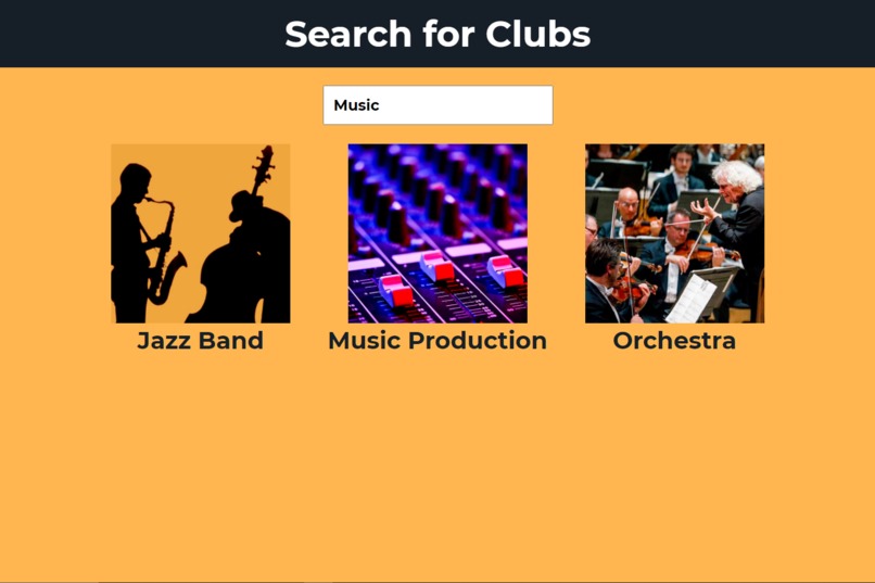 Club Finder System  – screenshot 6