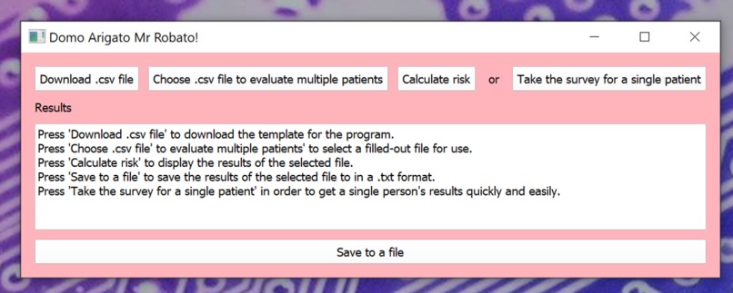 Breast and Ovarian Cancer Analysis (BOA) – screenshot 1