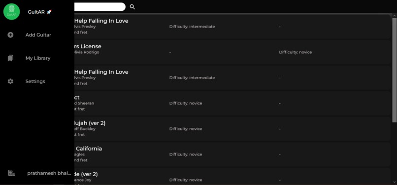 GuitAR – screenshot 1