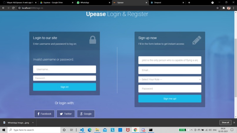 Upease – screenshot 1