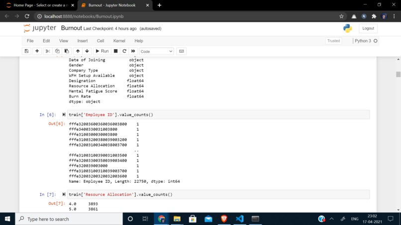 Employee_Burnout_Prediction – screenshot 3