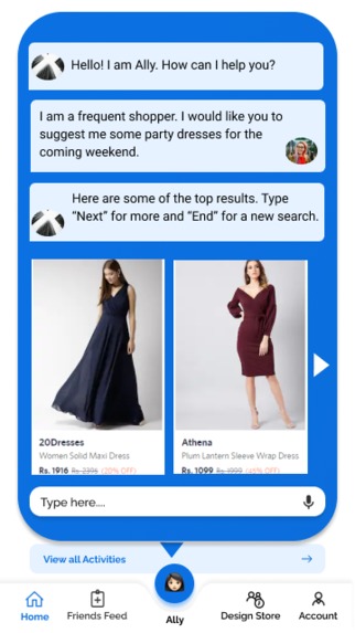 Ally: The Fashion Chatbot – screenshot 3