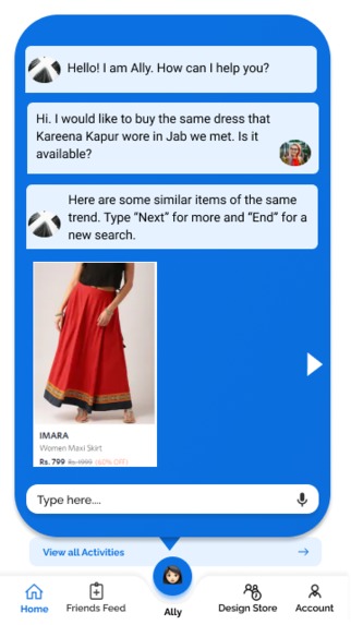 Ally: The Fashion Chatbot – screenshot 10