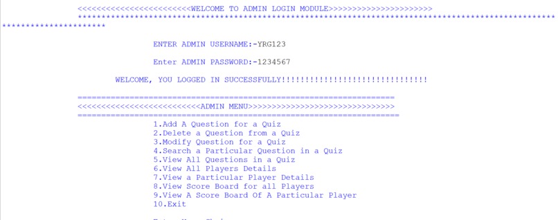 SPACE-X QUIZ SYSTEM – screenshot 3