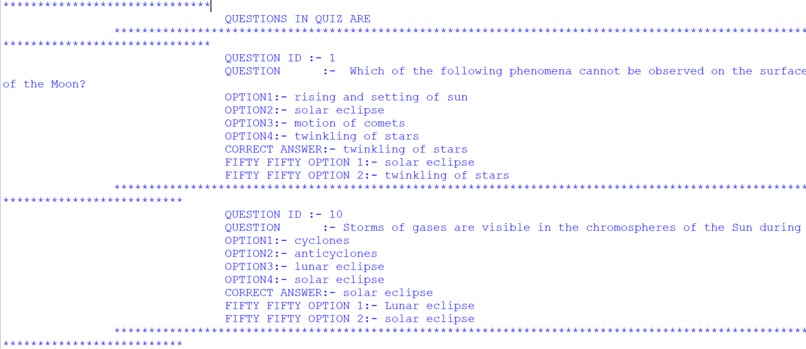 SPACE-X QUIZ SYSTEM – screenshot 8