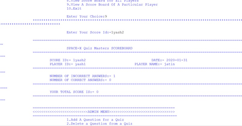 SPACE-X QUIZ SYSTEM – screenshot 13