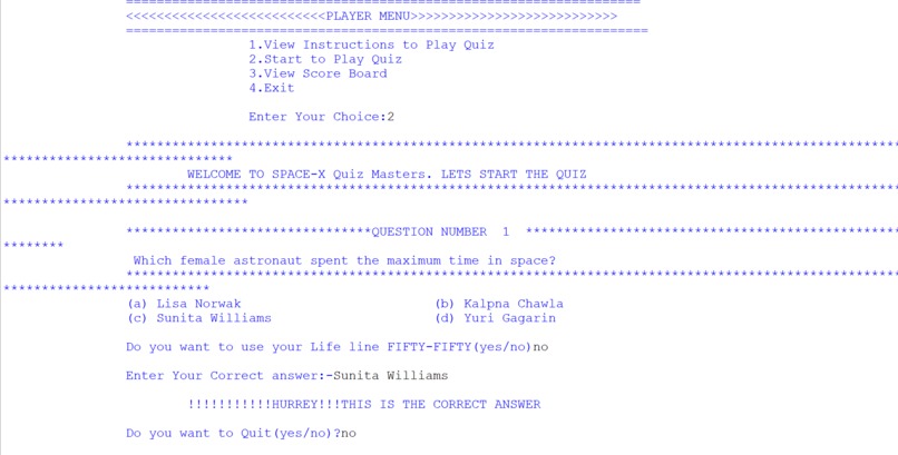 SPACE-X QUIZ SYSTEM – screenshot 16