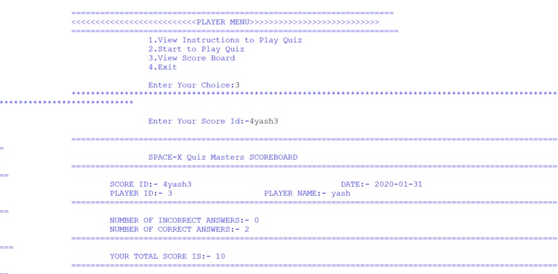SPACE-X QUIZ SYSTEM – screenshot 18