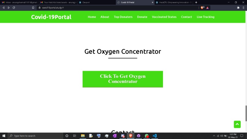 Covid-19 Portal – screenshot 3