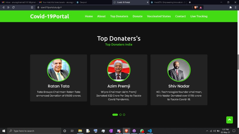 Covid-19 Portal – screenshot 6