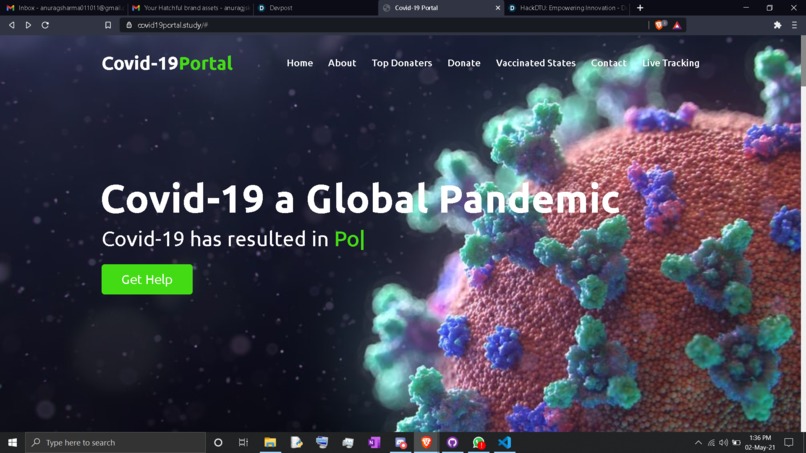 Covid-19 Portal – screenshot 9