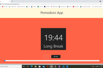 Pomodoro timer | Devpost