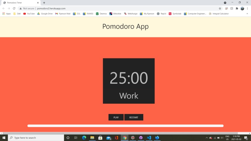 Pomodoro timer – screenshot 3