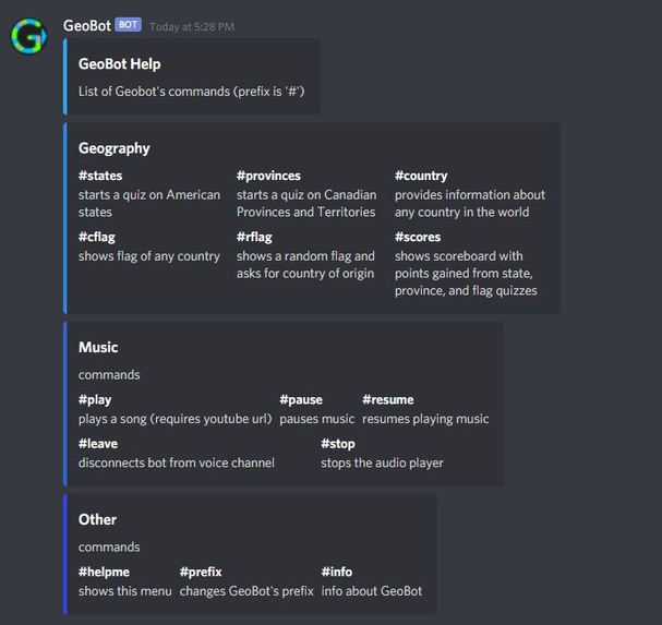 GeoBot – screenshot 1