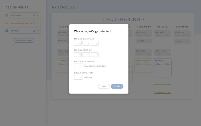 Docket – screenshot 3