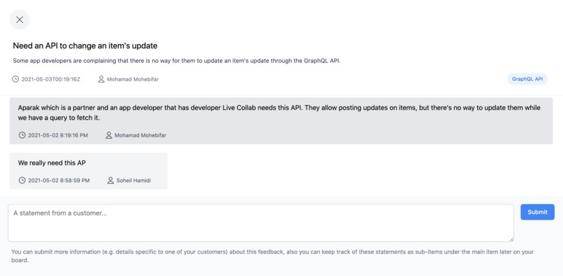 Feedback – screenshot 4