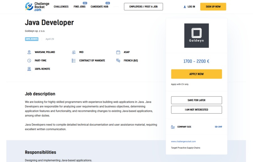 ChallengeRocket  – screenshot 2