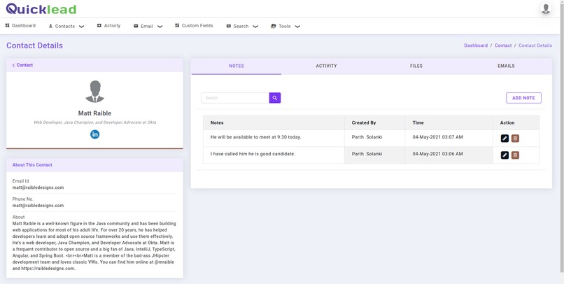 Quicklead.io – screenshot 2