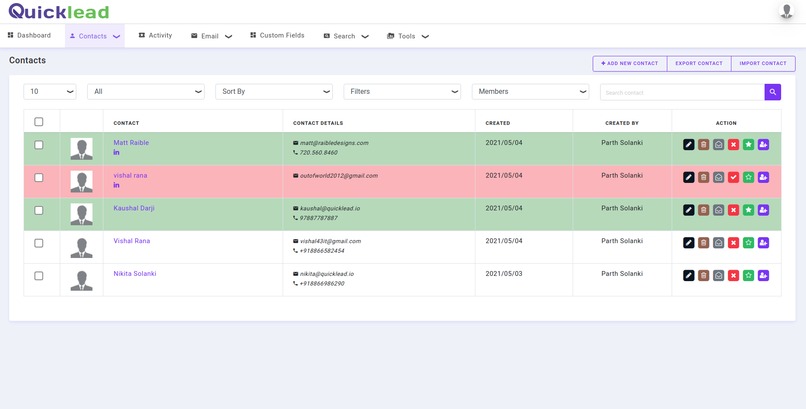 Quicklead.io – screenshot 1