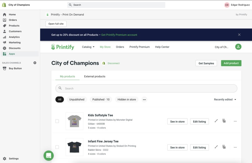 eCommerce Store – screenshot 1