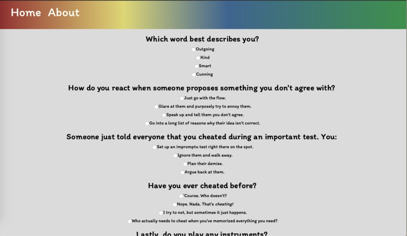 Hogwarts House Test – screenshot 2