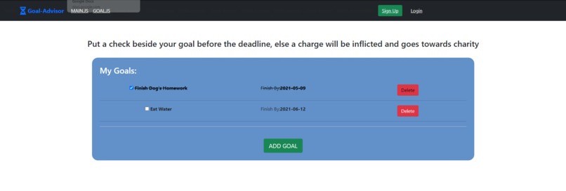 Goal Advisor – screenshot 2
