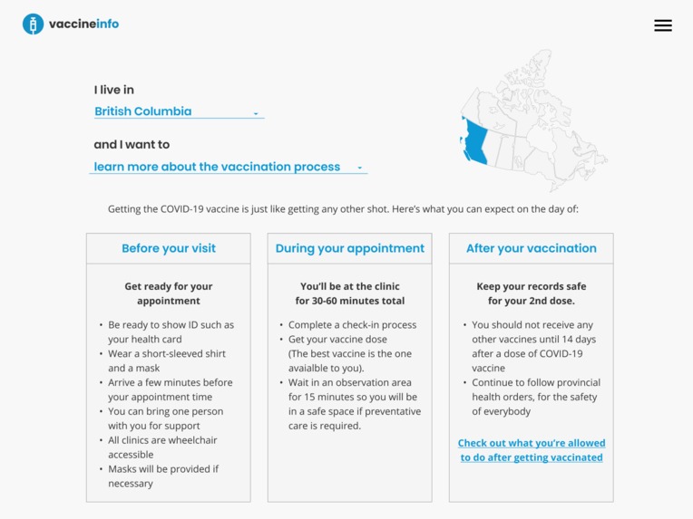 vaccineinfo – screenshot 5
