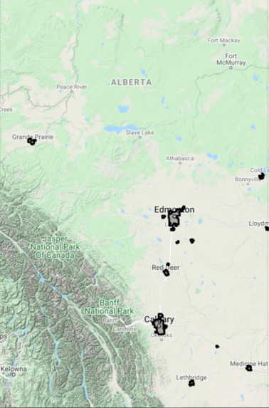 Network Connectivity in Alberta – screenshot 1