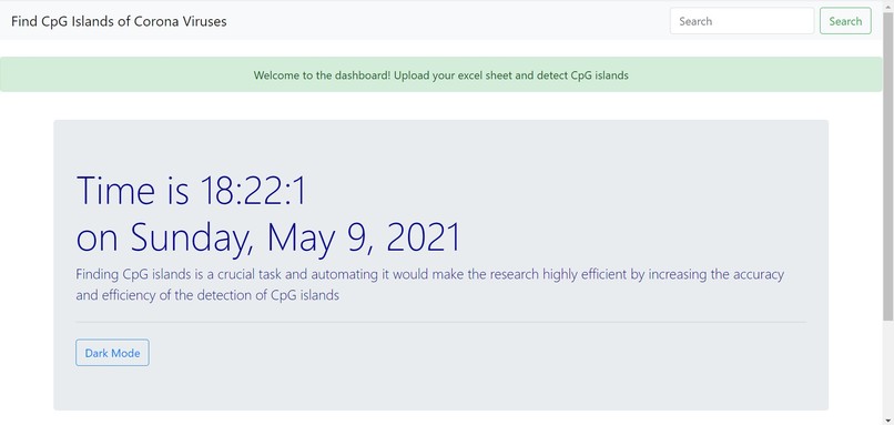 Find CpG Islands of Corona Viruses – screenshot 1