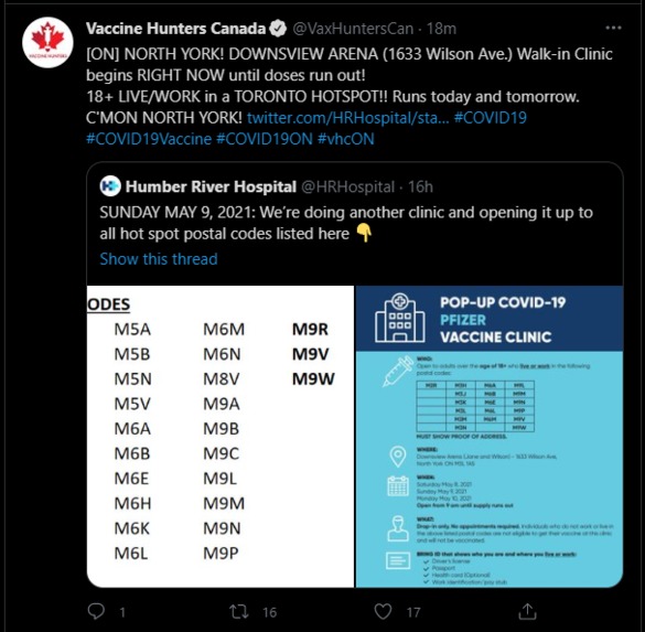 VaxNotifier – screenshot 2