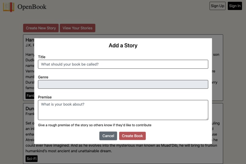 OpenBook – screenshot 3