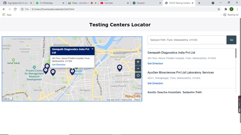 AID IN COViD – screenshot 2