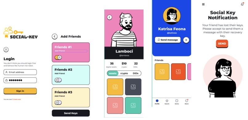 Social-Key Wallet – screenshot 1